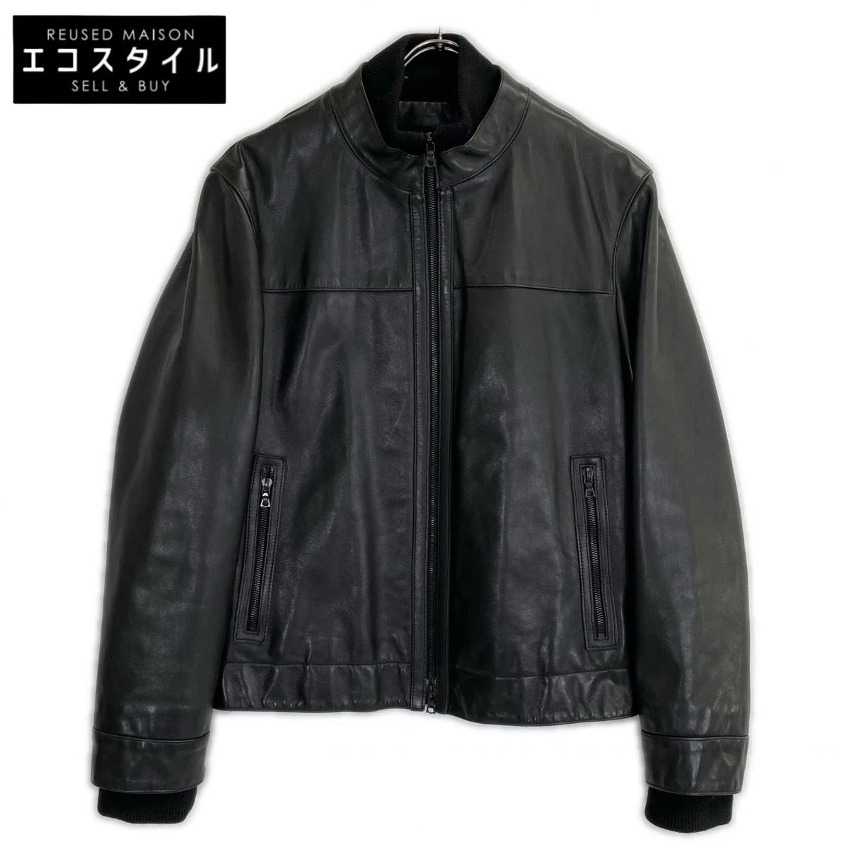 Neil Barrett Leather Outer Shell Black Coats, Jackets & Vests for