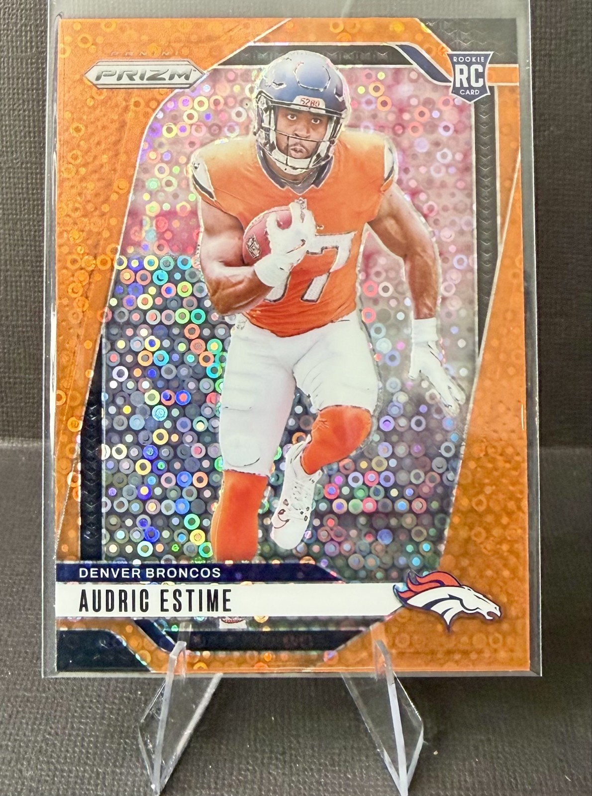 2024 Panini Prizm - Rookies Audric Estime #306 Disco Prizm (RC)