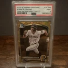 2025 Bowman Sapphire Konnor Griffin #BCP-86 Gold Refractor /50 PSA 9