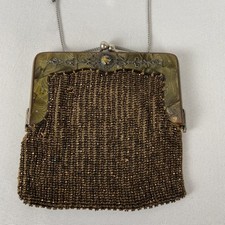 Antique Beaded Purse Celluloid Flapper Era 1920 s Art Deco Jeweled