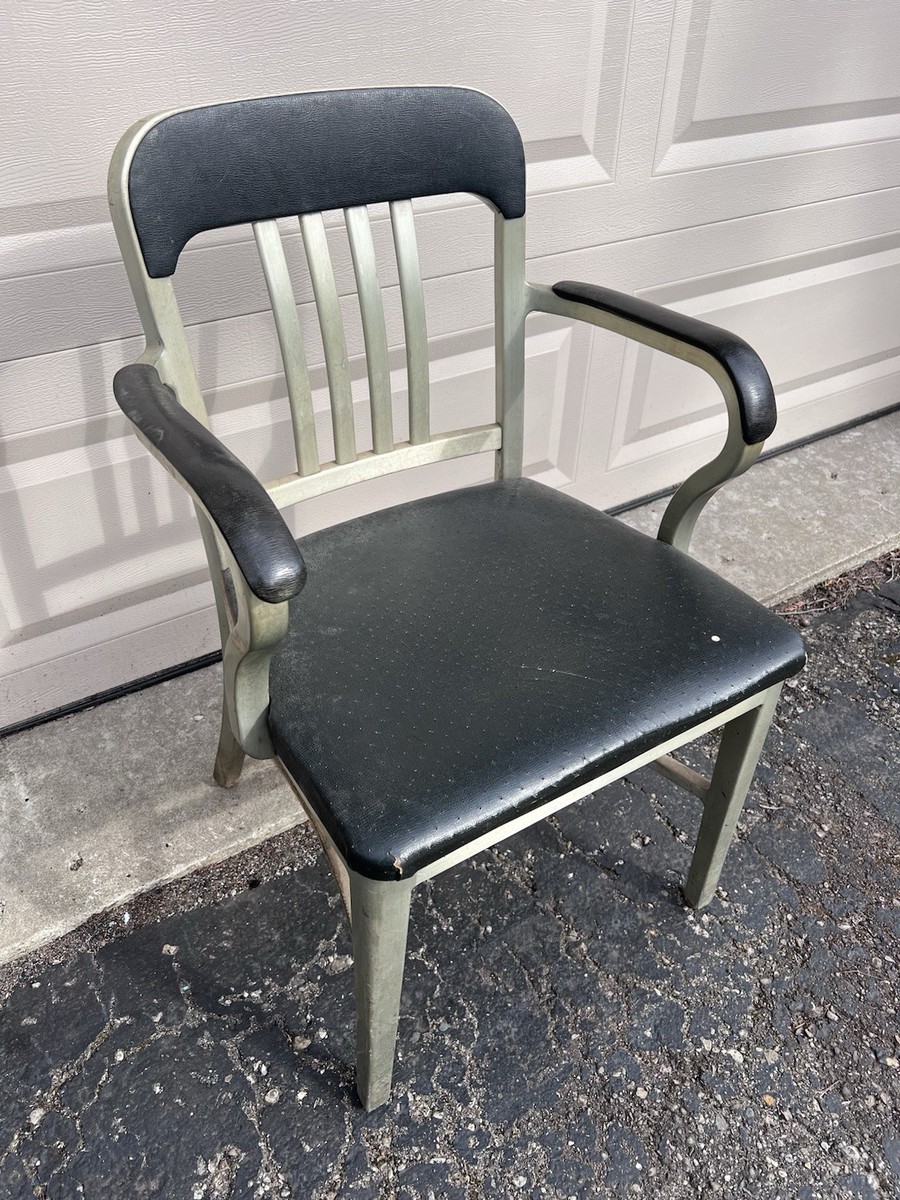 GoodForm Mid Century VINTAGE Industrial ALUMINUM Arm Chair 1970s