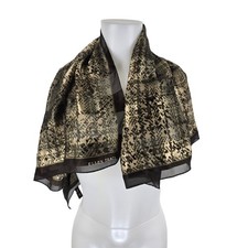 Ellen Tracy 100 Silk Colors of Brown Scarf