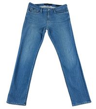 GUESS Slim Straight Jeans Men 34x32 Blue Med Wash Comfort Stretch Denim Del Mar