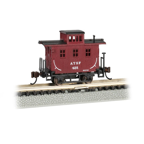 Bachmann Antiguo Caboose - Santa Fe - Escala N Prototípico Óxido Rojo 15753 | Condition: New