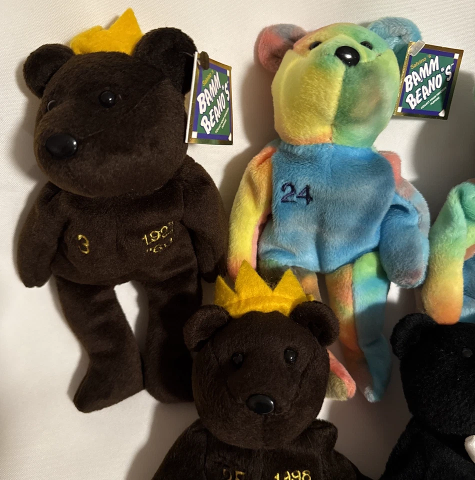 Lote de 7 SALVINO'S BAMM BEANO'S & SALVINO'S BAMMERS Beanie Babies 1998 y 1999 Foto 2 de 4