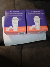 Breastmilk Storage Bags - 2 Boxes. 100 Count . 4 Pump Adapters. Brand New