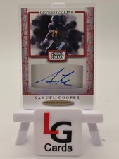 2021 Sage Premier Draft Red #A187 Samuel Cooper Auto Merrimack