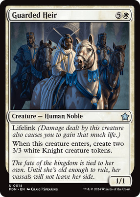 MTG - Guarded Heir - Foundations - NM - EN - Foil