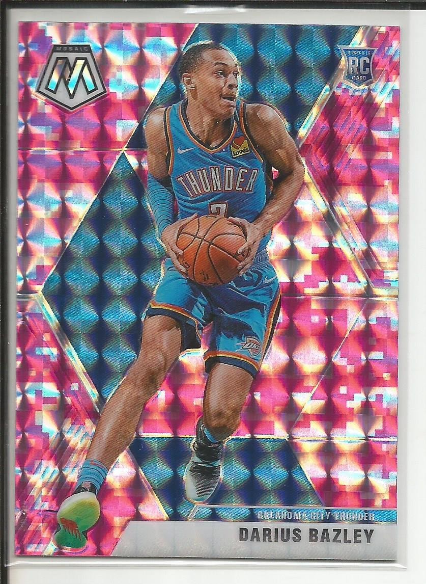 2019-20 Mosaic Darius Bazley Rookie Pink Camo Prizm RC #227 🔥 OKC Thunder NBA