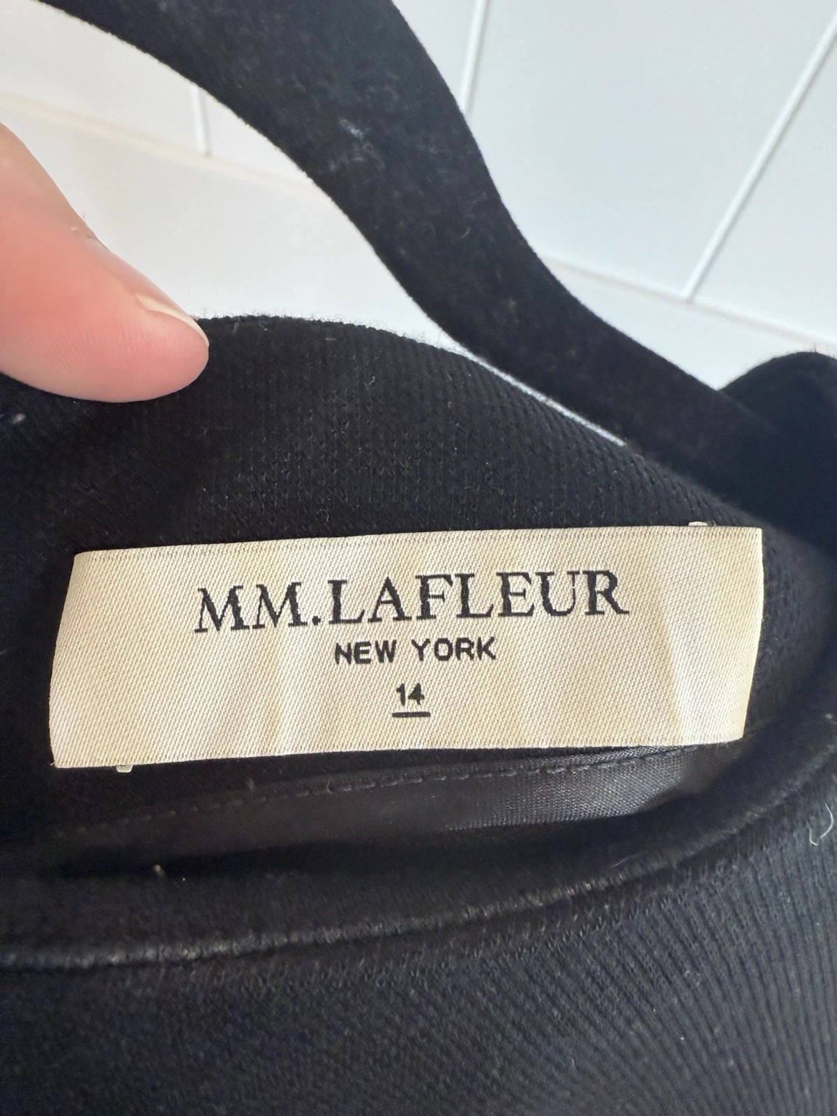 VETEMENTS Abito a tubino MM LAFLEUR minimalista nero taglia 14