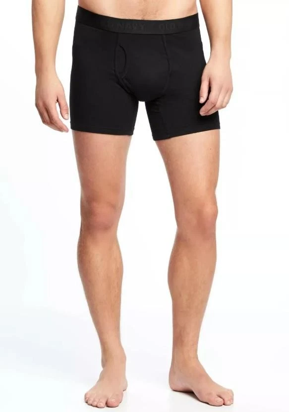 NEW Mens Sz Large Black Comfort Waistband Boxer Underwear 3 Pc Lot OLD NAVY - Image 3 of 3