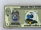 Drug Enforcement Chicago Illinois Strike Force 2 DEA Narcotic Police Coin — photo 8