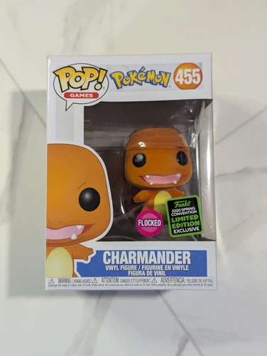 Funko Pop! Games: Pokemon - Charmander (Flocked) #455 Spring Convention 2020