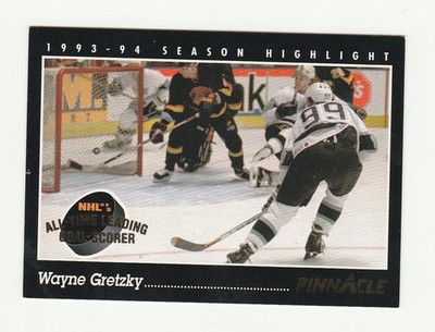 1994-95 PINNACLE #512 WAYNE GRETZKY, ALLTIME GOAL SCOTING LDR. SHORT PRINT,NRMT+