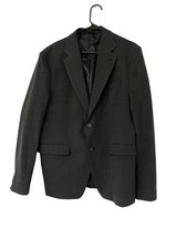 Zara Mens Suit Blazer EU 50 US 40 Gray Textured Notch Lapel Jacket 5746/418 NWOT