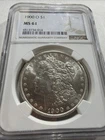 1900 O Morgan Silver Dollar MS 61 NGC Graded