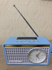 Bush Classic Retro Analogue Clock Radio - Blue WO322
