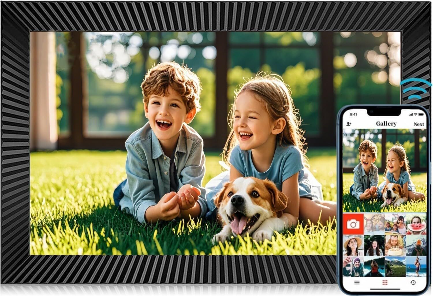 Wi-Fi Digital Picture Frame with Touch Screen, 10.1