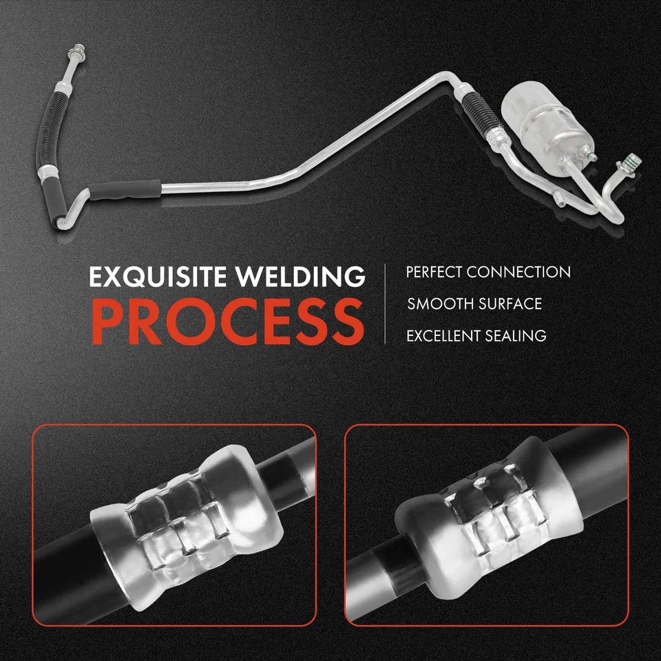 Acumulador de aire acondicionado con conjunto de manguera para Ford Taurus 1992-1993 OHV aluminio/caucho Foto 4 de 4