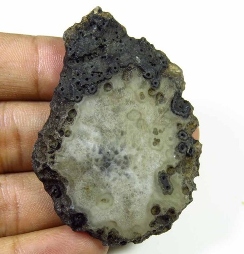 Natural Slice Agate Gemstone Loose Best Black Druzy Geode agate Cabochon BS#F - Picture 4 of 179
