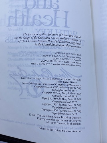 Mary Baker Eddy 3 Book Lot (Science and Health with Key to the Scriptures, etc) - Imagen 22 de 24