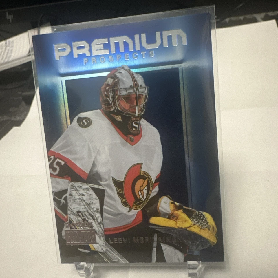 2023-24 SkyBox Metal Universe Premium Prospects Leevi Merilainen #PP-29 - Image 3 of 4