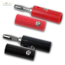 Wtyczka bananowa / złącze / gniazdo w opakowaniu 10 czerwono-czarne złącze bananowe