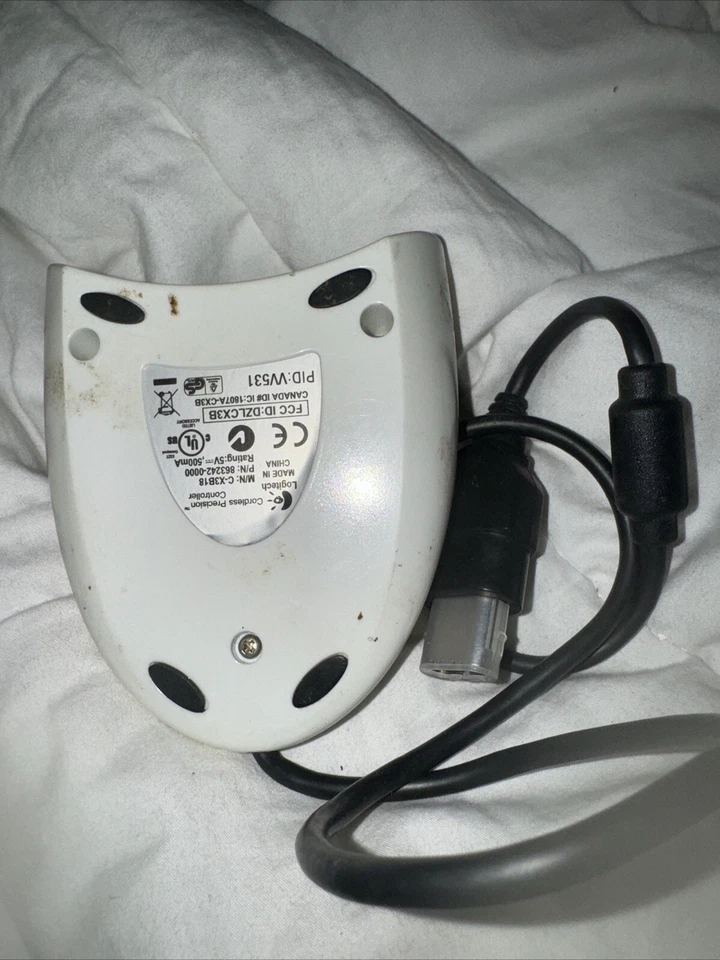 Original XBOX Logitech Cordless Precision Controller RECEIVER ONLY C-X3B18 White - Image 2 of 2
