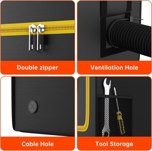 ZOOPIP 3D Printer Enclosure, Fireproof, Dustproof, Vented, Tool Storage, Tent - Picture 4 of 7