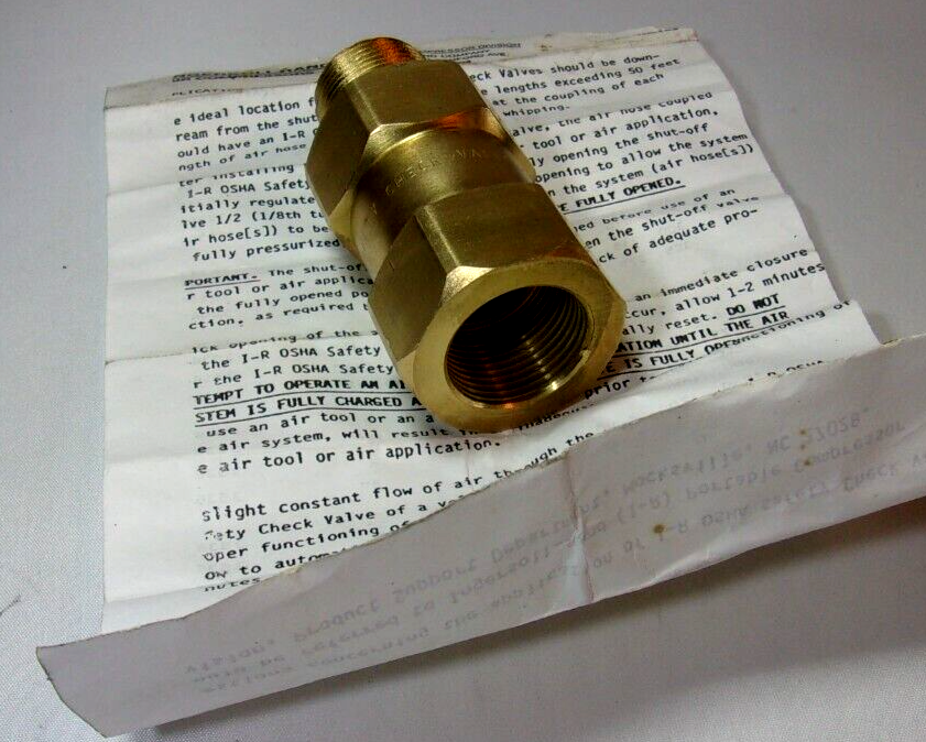 Ingersoll Rand IR OSHA 35364397, Air Compressor safety check valve 160