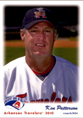 2010 Arkansas Travelers Grandstand #23 Ken Patterson Waco Texas TX Baseball Card
