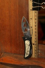 5-1/4" Locking Folding Pocket Knife Stainless Chipaway Cutlery Wolves 