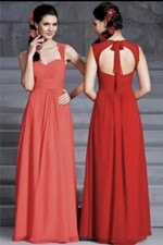 Chiffon Burnt Orange D'zage by Veromia dress size 10UK Bridesmaid, Prom Evening