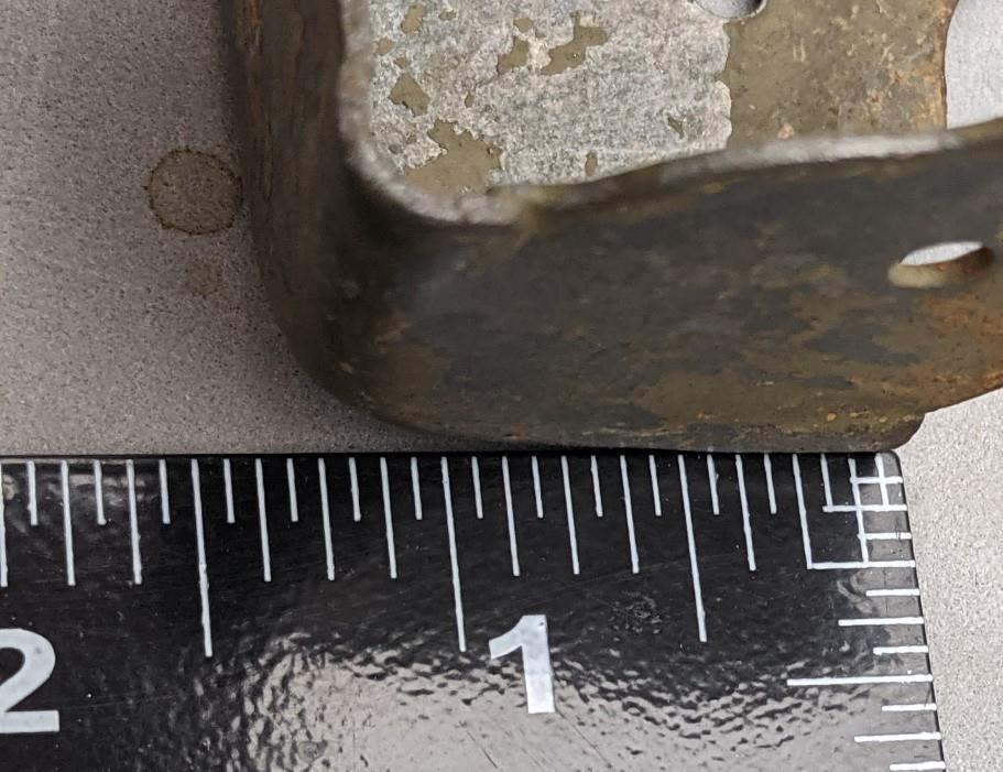 1950's Vintage Metal Trunk Luggage Chest Outside Corner Protector Bumpers Trim