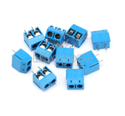 10pcs KF301-2P 5.08mm Blue Connector Terminal Blue Screw Terminal Connector 2P