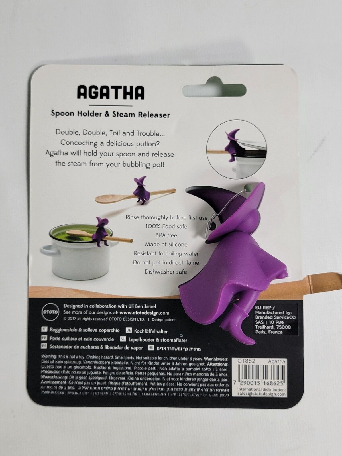 Agatha Spoon Holder for Stove Top-Fun Kitchen Gifts for Homecooks-Spatula  Holder