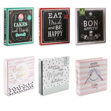 Koch Rezepte Buch zum selberschreiben 2-Ring Ordner verschiedene Motive 21x22cm