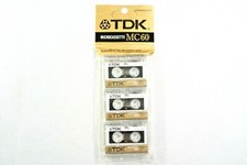 TDK MICROCASSETTE MC60 MINUTE 3-PACK, NEW SEALED, Free 2-3 Day Ship  