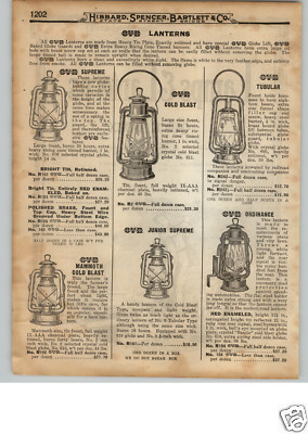 1922 PAPER AD 6 PG Dietz Monarch D-Lite Blizzard Railroad Car Inspector Hood
