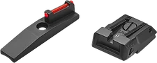 LPA Black Target Carry Sight Set for Ruger Mark IV 22/45 Lite