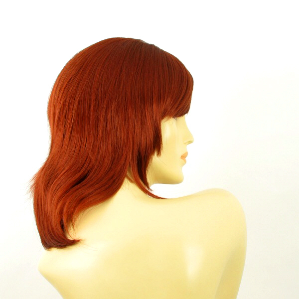 PERRUQUE FEMME SEMI-LONGUE - Roux Intense - Synthétique - Bonnet Moyen - Neuf Avec étiquettes