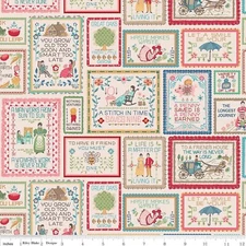Riley Blake Lori Holt Bee In My Bonnet Stitch Decor Fabric 57/58" HD14406 Multi