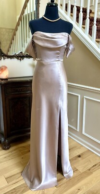 Beautiful Prom Party Bridesmaids Long Fitted Dress Size S Champagne Beige | eBay Beautiful Prom Party Bridesmaids Long Fitted Dress Size S Champagne Beige | eBay