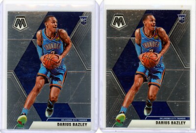 (2) 2019-20 Mosaic Darius Bazley Rookie RC Base- Oklahoma City Thunder