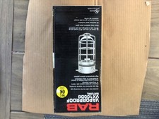 RAB VAPORPROOF VX100G Natural GLASS GLOBE Lighting Fixture New Open Box