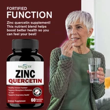 Quercetin Zinc Capsules*Healthy Immune Function*30 To 120 Capsules