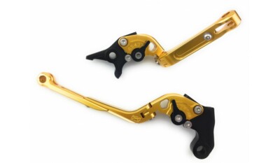 Paar Klapphebel Flip Up Gold für Yamaha Bolt Scr/Racer 950 VN07 2016-21