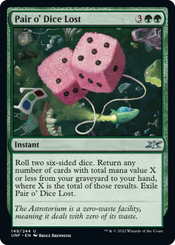 Pair o' Dice Lost - 149/244 - UNF - NM - MTG Magic the Gathering | eBay Pair o' Dice Lost - 149/244 - UNF - NM - MTG Magic the Gathering | eBay
