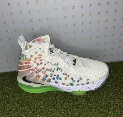 Nike LeBron 17 Air Command Force Basketball Shoe BQ5594 100 White