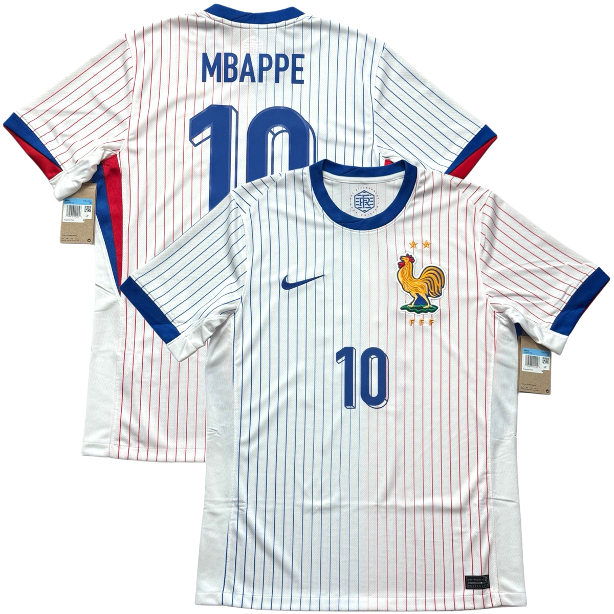 2024/25 France Away Jersey #10 Mbappe Medium Nike Soccer Euro Kit